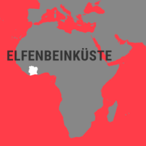 Landkarte Côte d'Ivoire