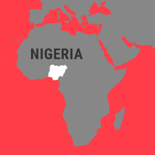Karte von Nigeria